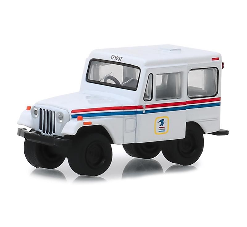 1971 Jeep DJ-5 "United States Postal Service" (USPS) White "Hobby Exclusive" 1/64 Diecast Model Car by Greenlight