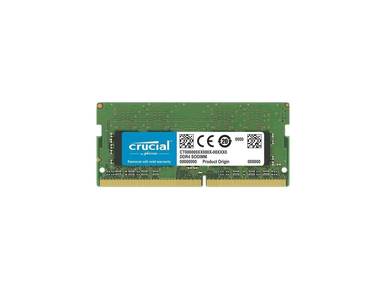 Crucial 32GB Single DDR4 3200 MT/s CL22 SODIMM 260-Pin Memory - CT32G4SFD832A