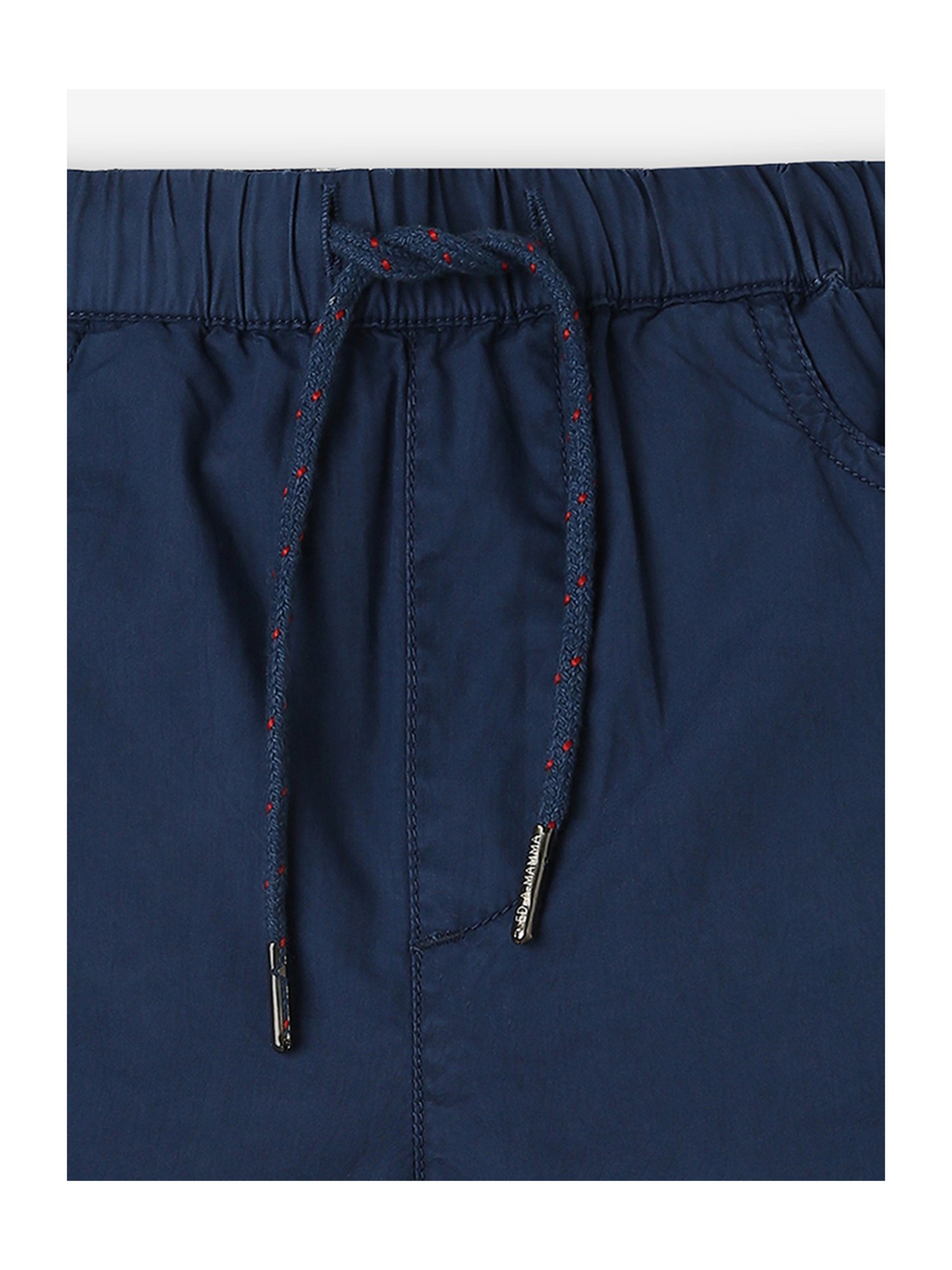Ed-a-Mamma Kids Navy Solid Shorts