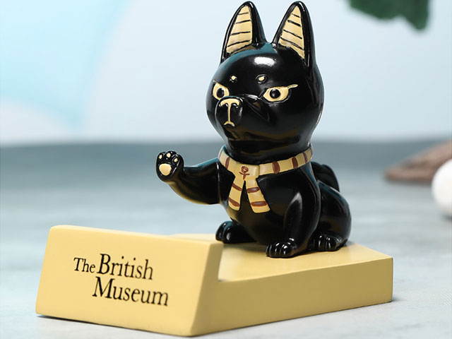 British Museum Anderson cat phone holder desktop animal ornaments cute dog and cat phone holder creative gifts