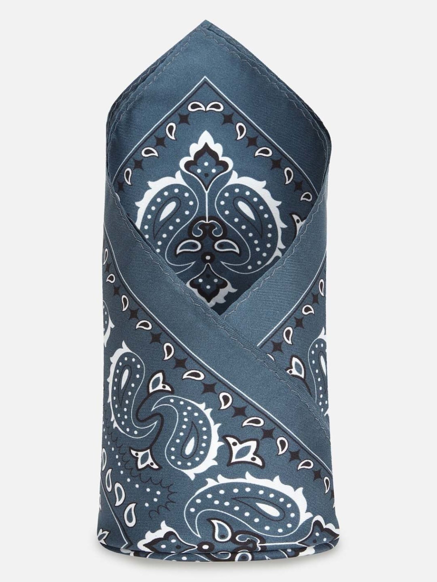 Van Heusen Green Printed Pocket Square