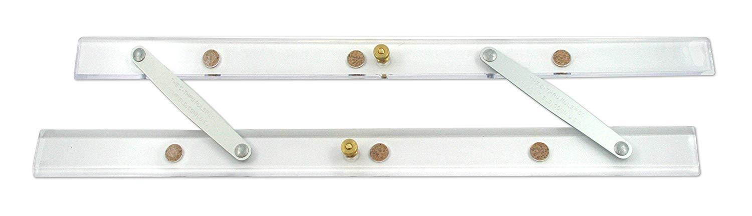 Westcott Folding Parallel Ruler, 18", Clear (1500-18)