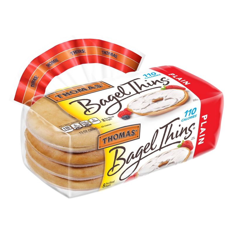 Thomas' Plain Bagel Thins - 13oz/8ct