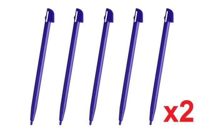 Hellfire Trading 10 Wii U Blue Touch Stylus Pen Rigid Plastic For Nintendo