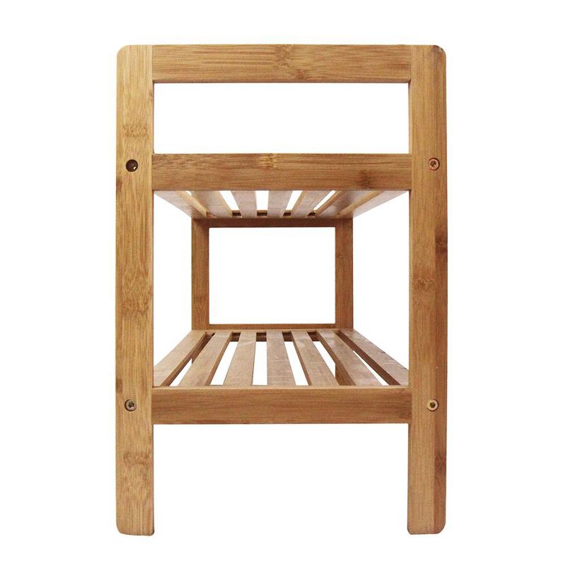 Oceanstar 2 Tier Bamboo Shoe Rack