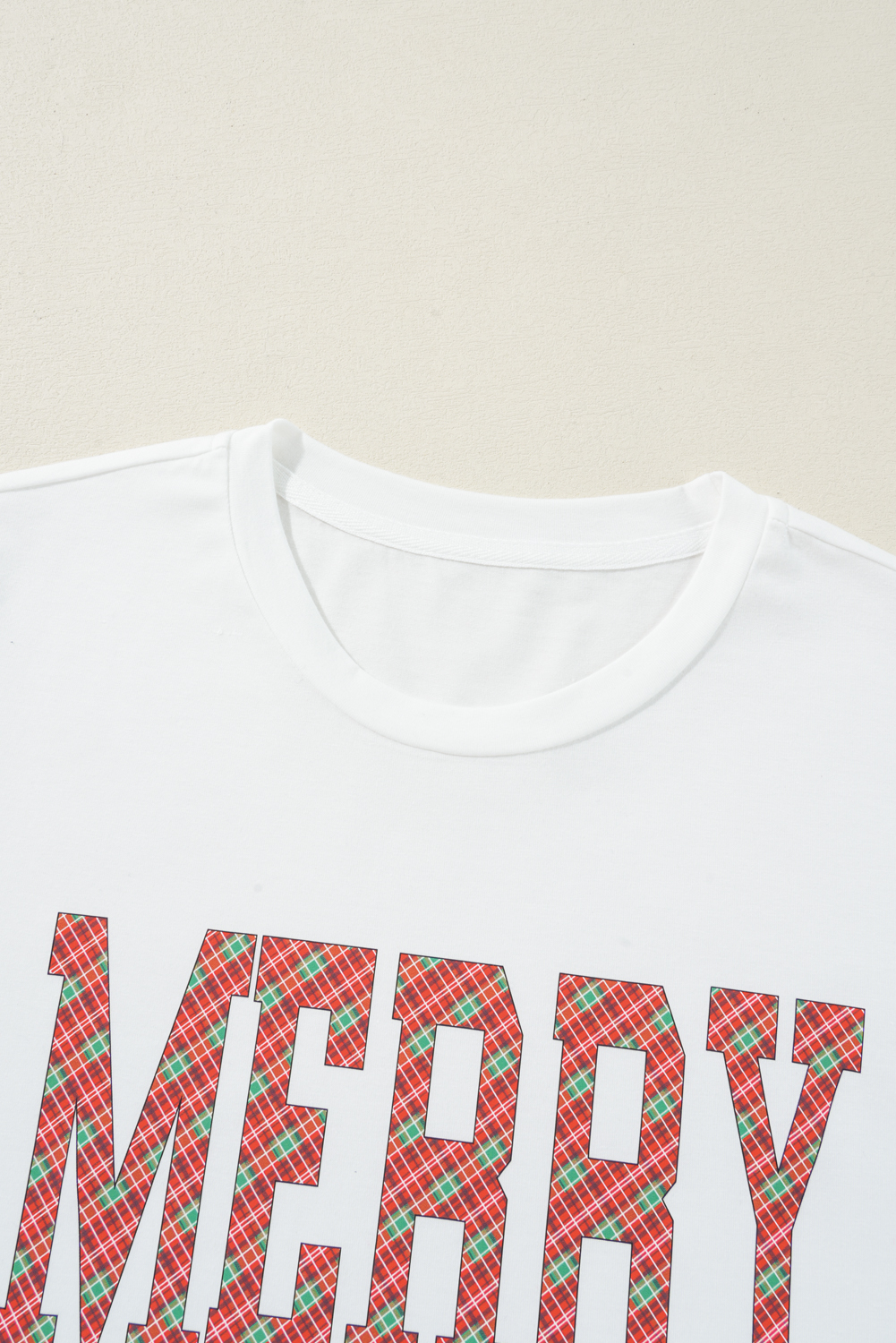 White MERRY mama Christmas Fashion Graphic T Shirt