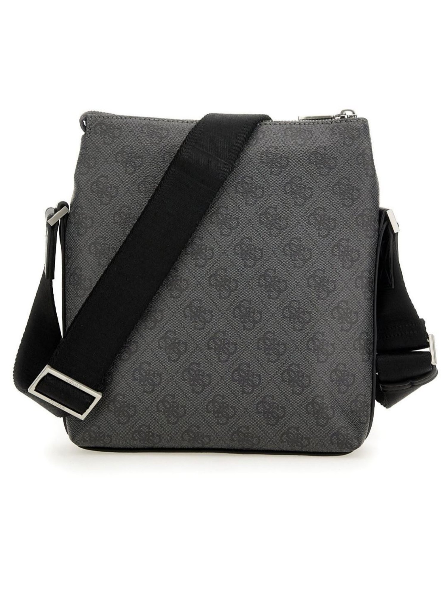 GUESS Dark Black VEZZOLA Printed Medium Cross Body Bag