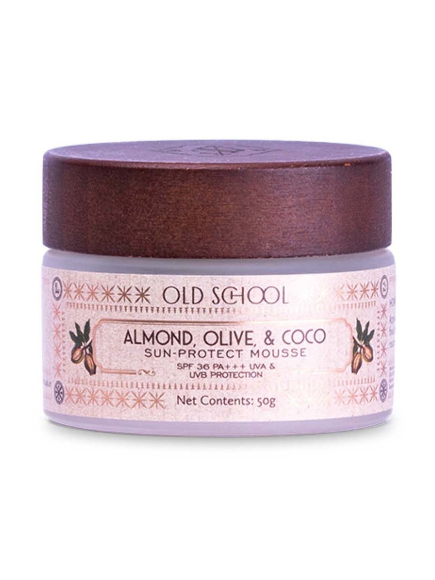 Old School Rituals Almond, Olive, & Coco Sun-Protect Mousse - 50 gm