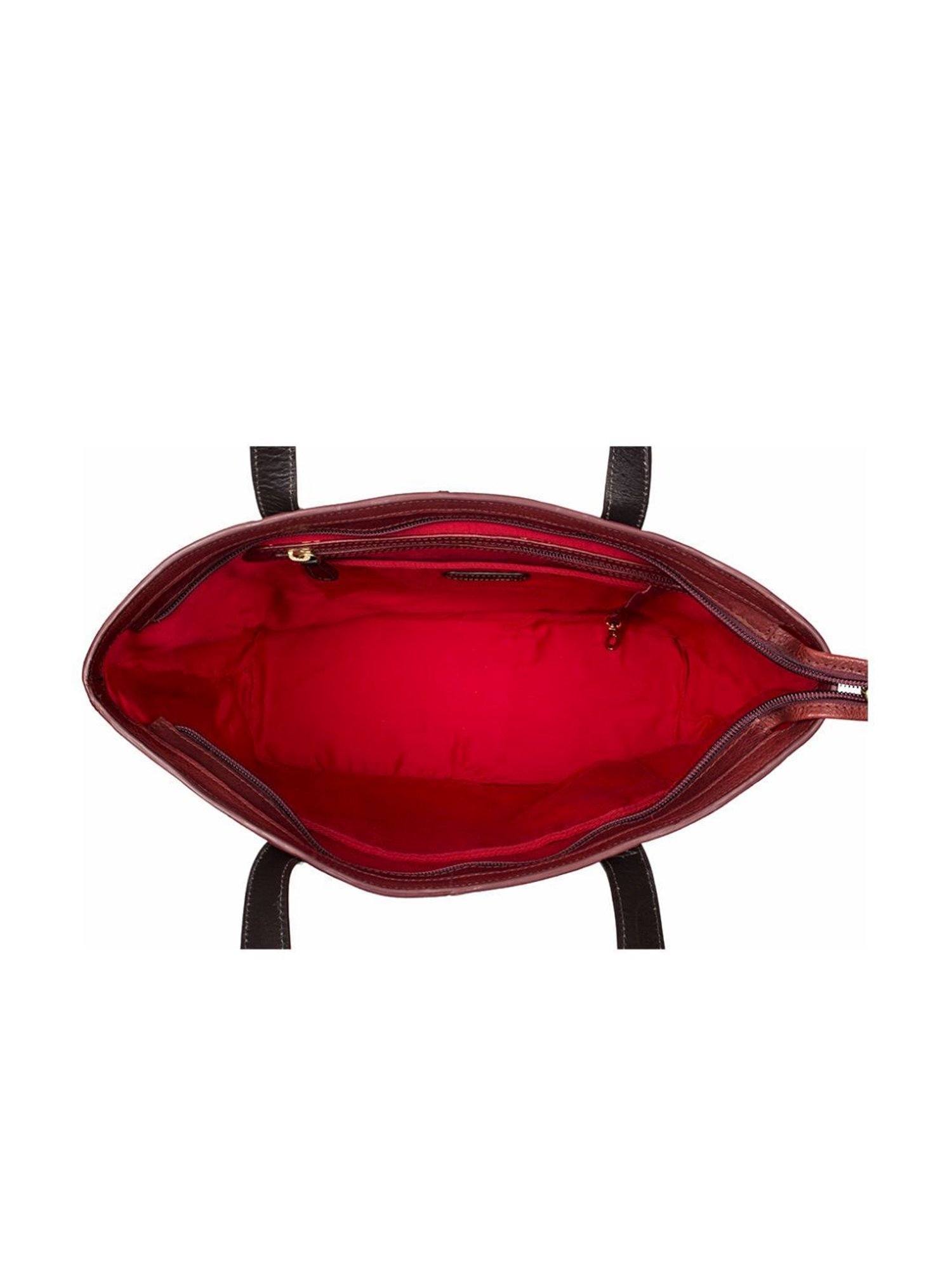 Hidesign Sonoma 01 Brick Red Solid Leather Shoulder Bag