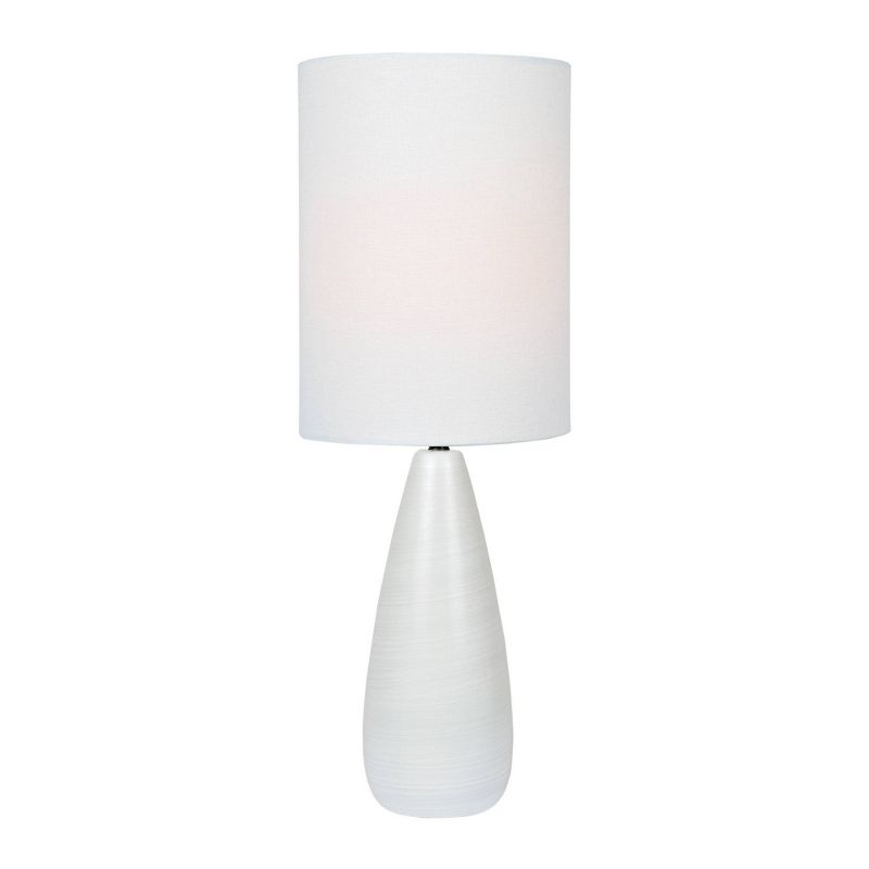 Quatro Table Lamp Brushed White  - Lite Source