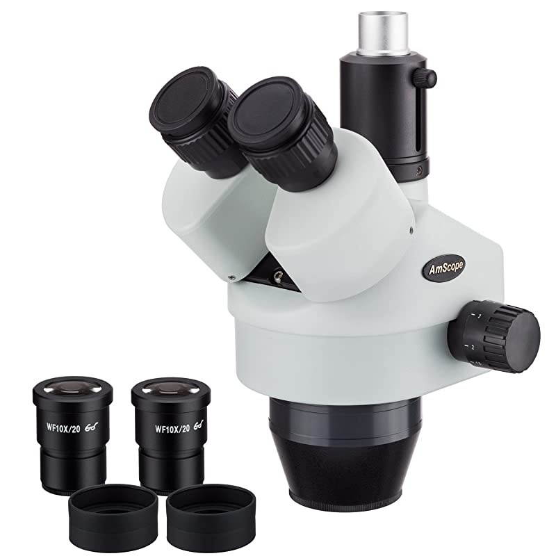 SM745T 7X-45X Trinocular Zoom Power Stereo Microscope Head