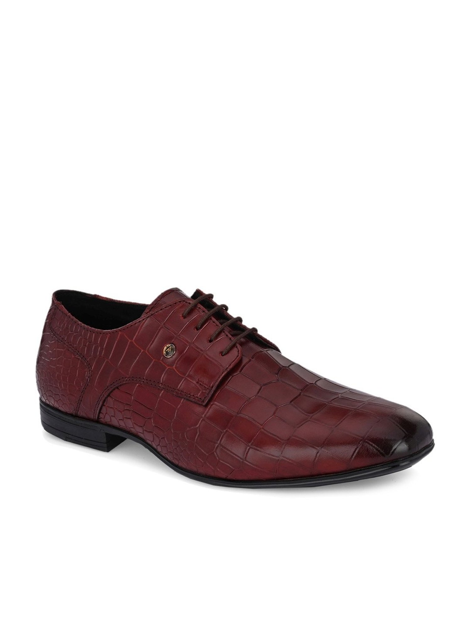 Alberto Torresi Men's Burgundy Derby Shoes