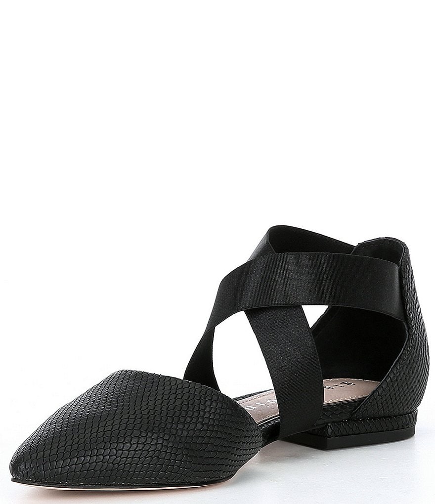 Gianni Bini Bastinaa Embossed Pointed Toe Woven Ballet Flats