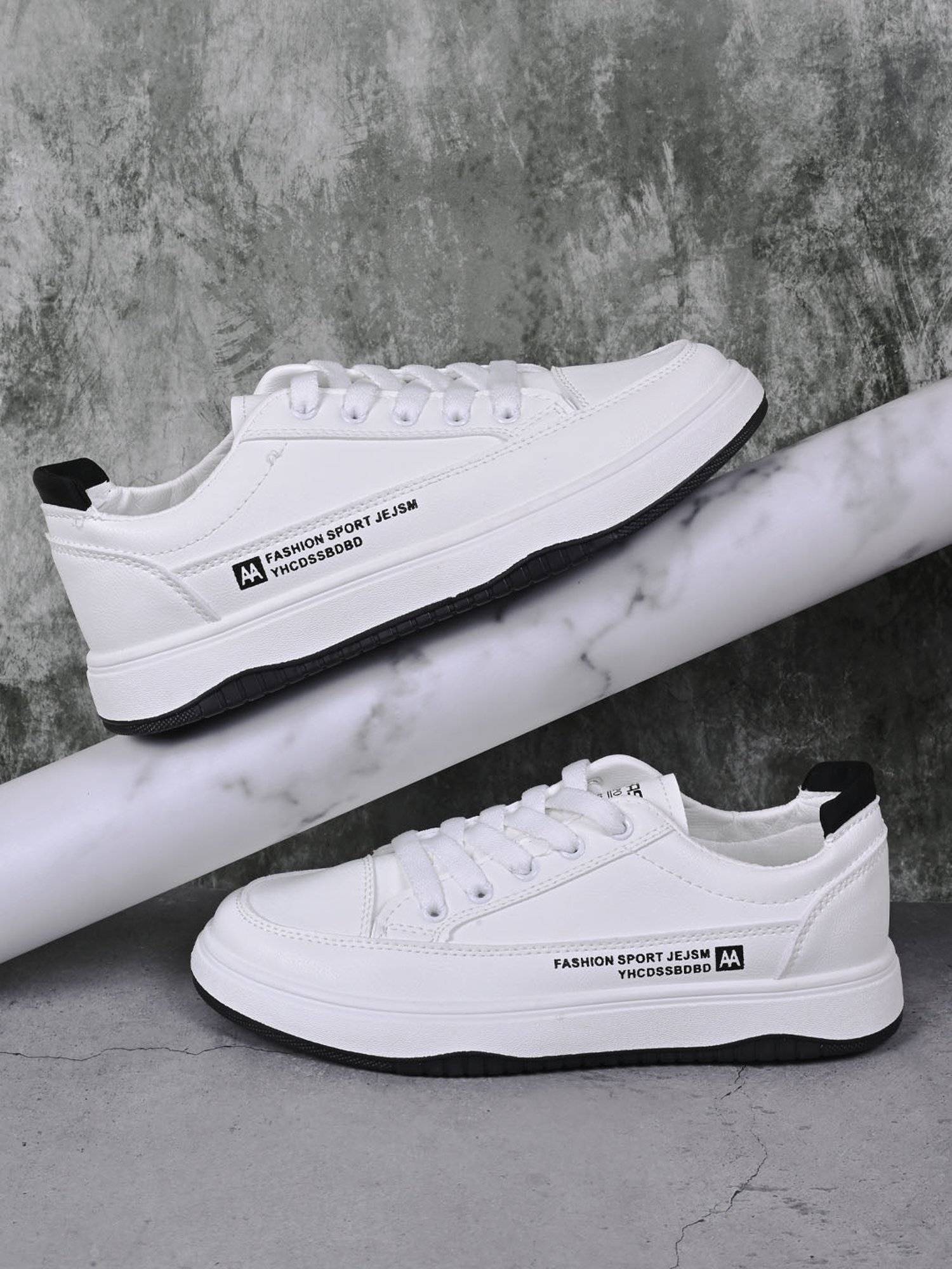 Jove Women's White & Black Sneakers