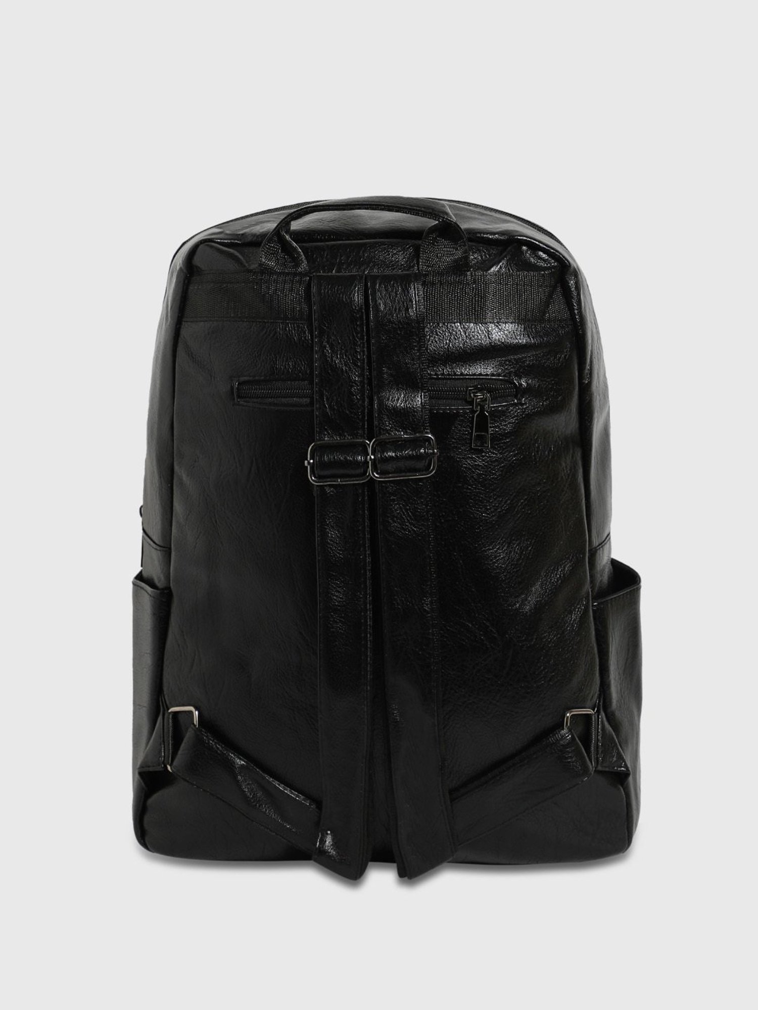HauteSauce Black Large Leather Backpack