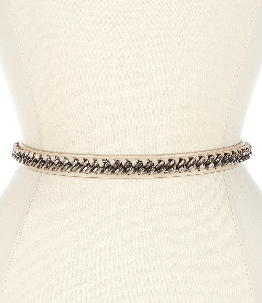 REBECCA MINKOFF 0.8#double; Laced Chain Belt