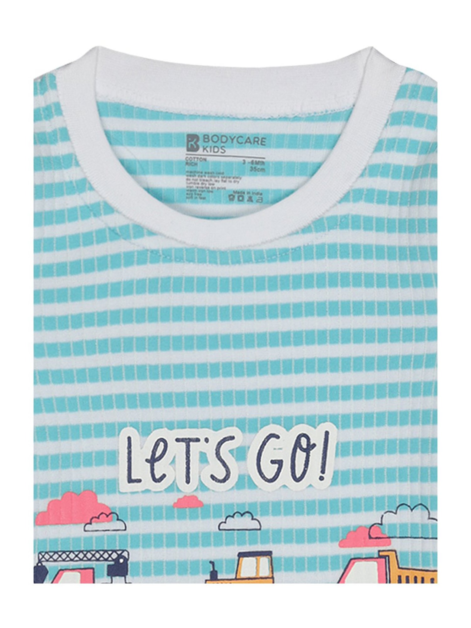 Bodycare Kids Assorted Striped Full Sleeves T-Shirt with Pants