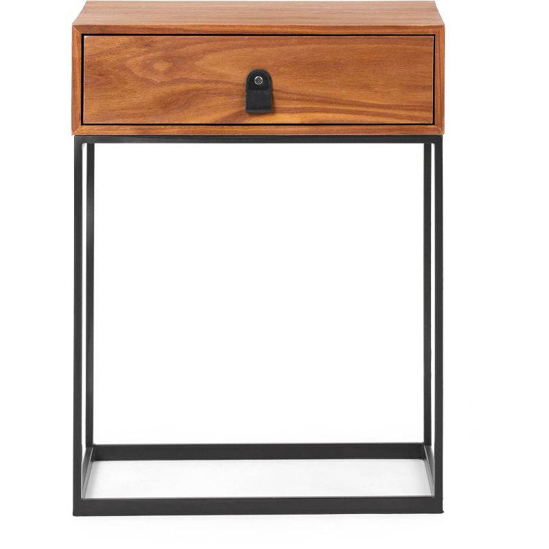 Milo Side Table Walnut - ClickDecor
