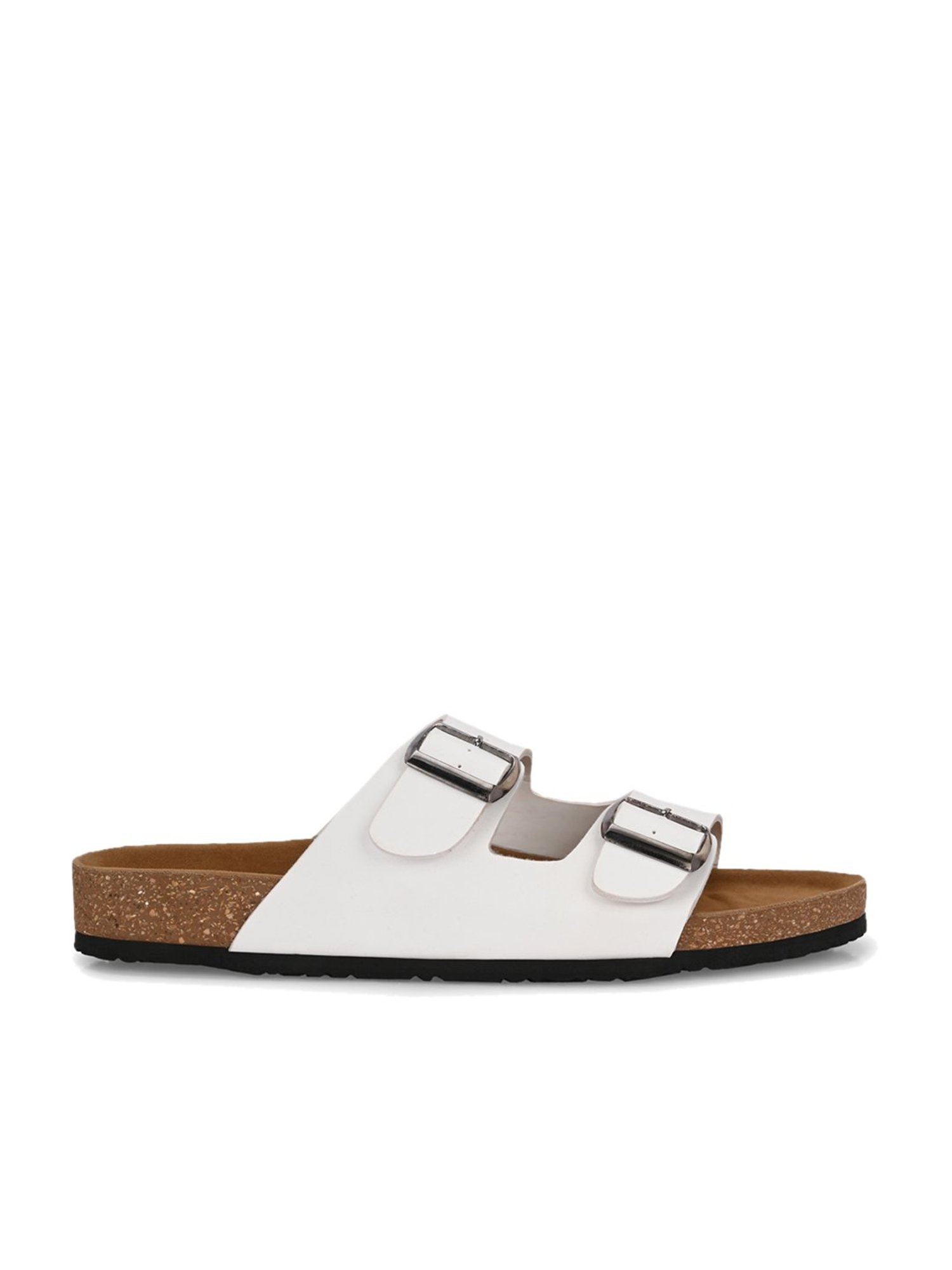 Hoversole Men's White Cork Casual Sandals