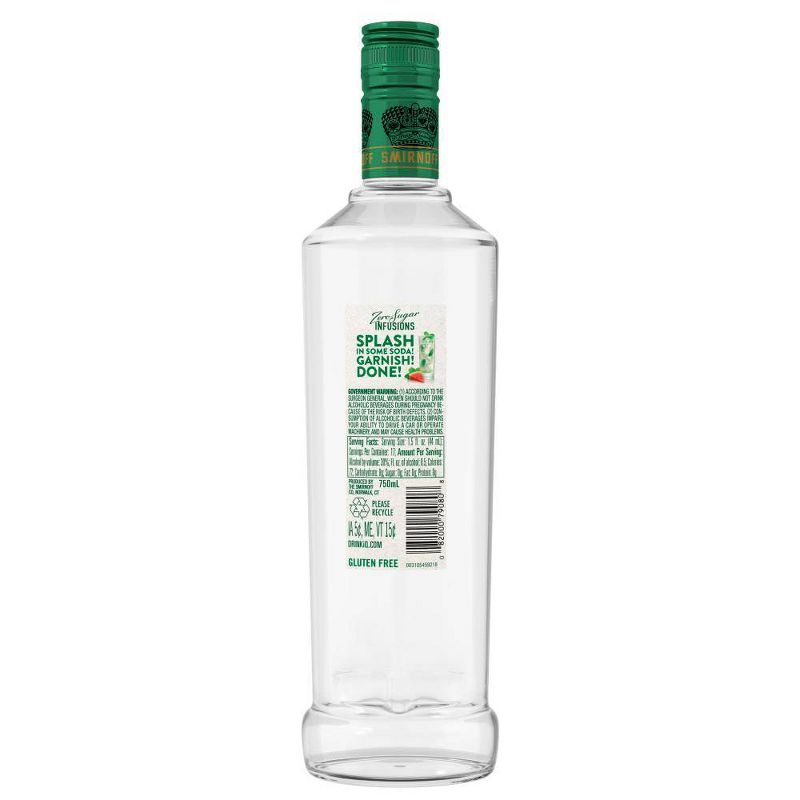 Smirnoff Zero Sugar Infusions Watermelon Mint Vodka - 750ml Bottle