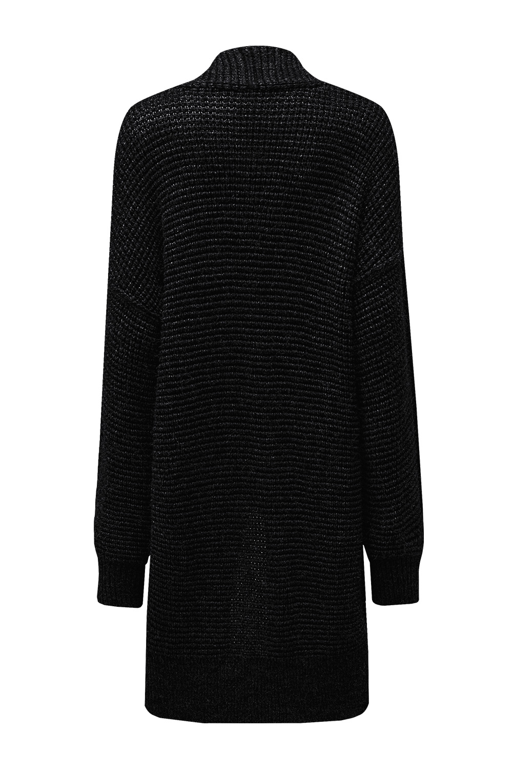 Karen Kane Long Sleeve Asymmetrical Hem Round Neck Sweater