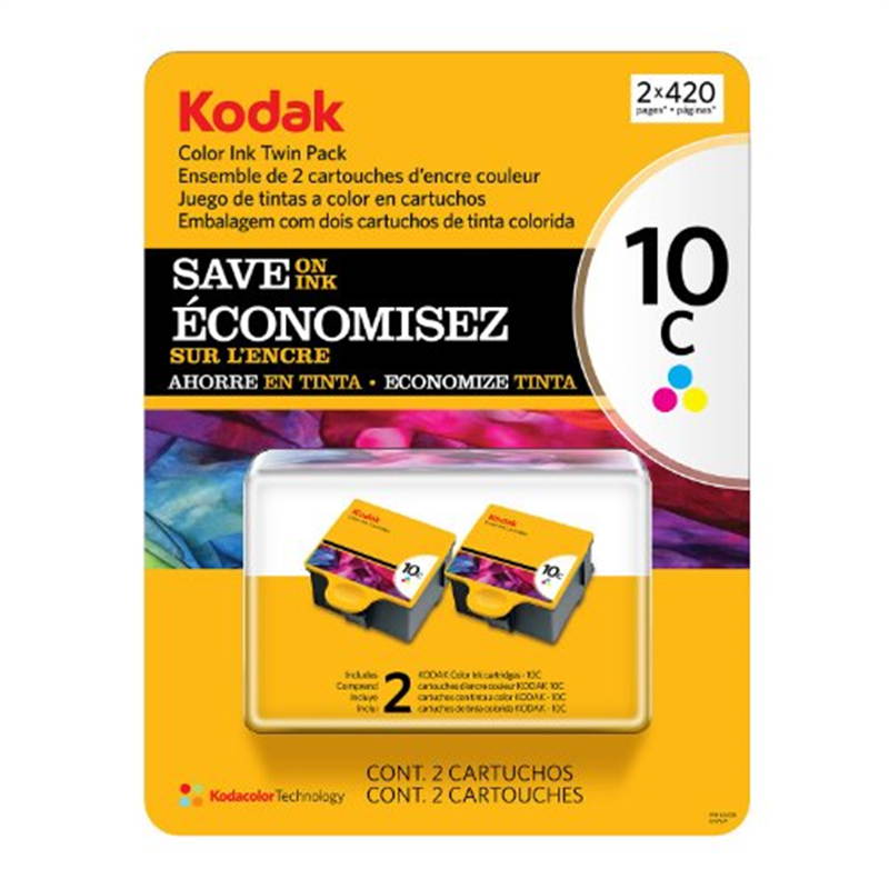 Kodak 10 Series Inkjet Cartridge - Color - 2 pk.