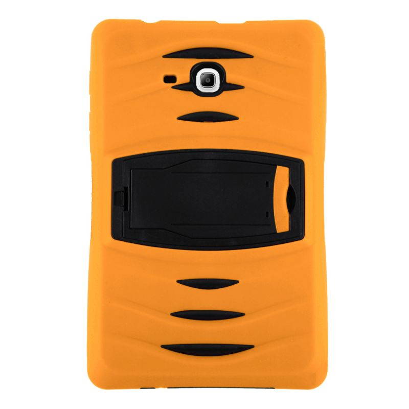 KIQ Heavy Duty Military Armor Case, Tablet Cover, Built-in Kickstand, cut-outs for camera and charging ports For Samsung Galaxy Tab E 7.0 Lite, Galaxy Tab 3 7.0 Lite (Purple)