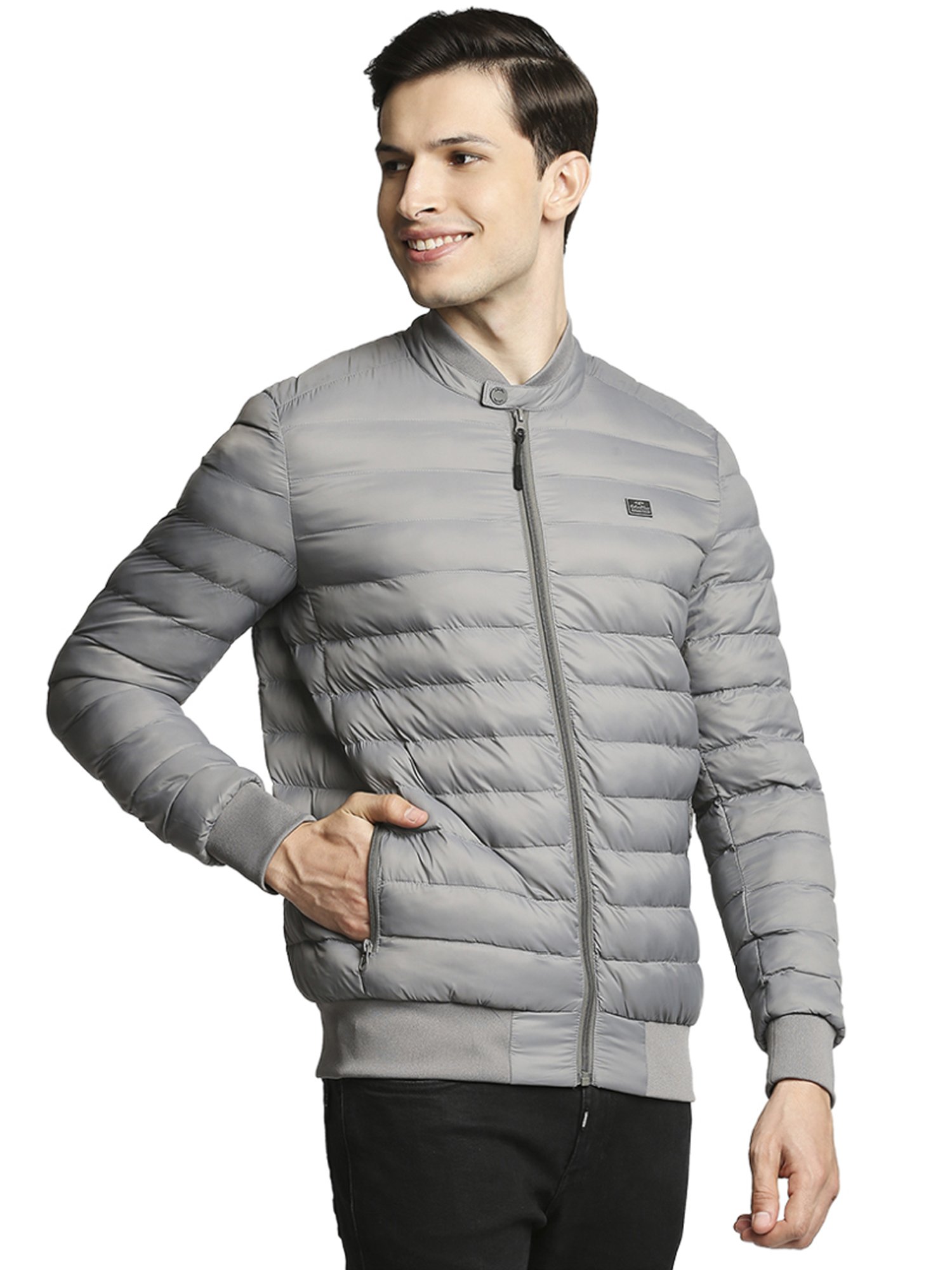 Colorplus Grey  Tailored Fit Quilted Jackets