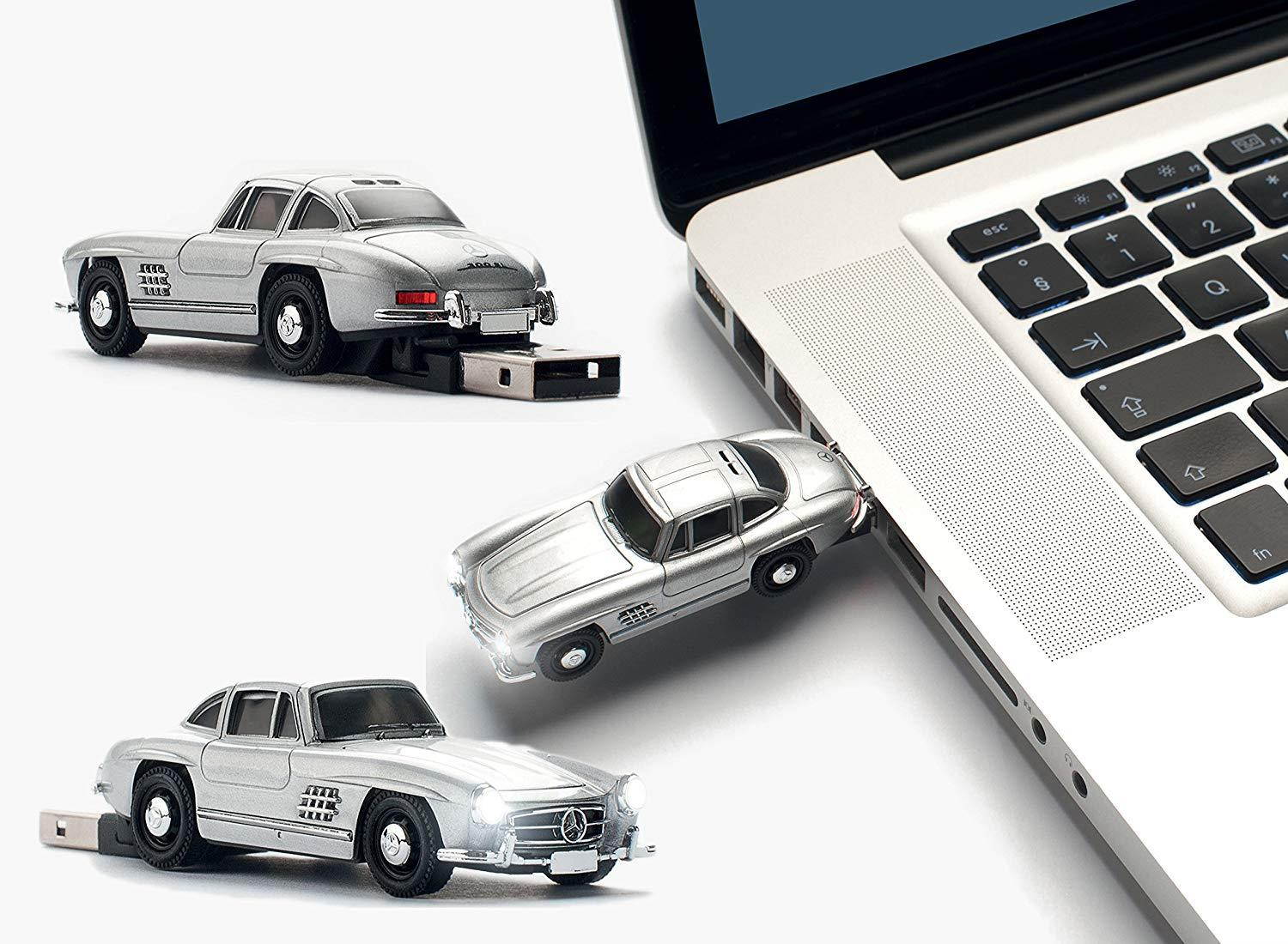 Mercedes Benz 300 SL USB Memory Stick, Silver (16 GB)
