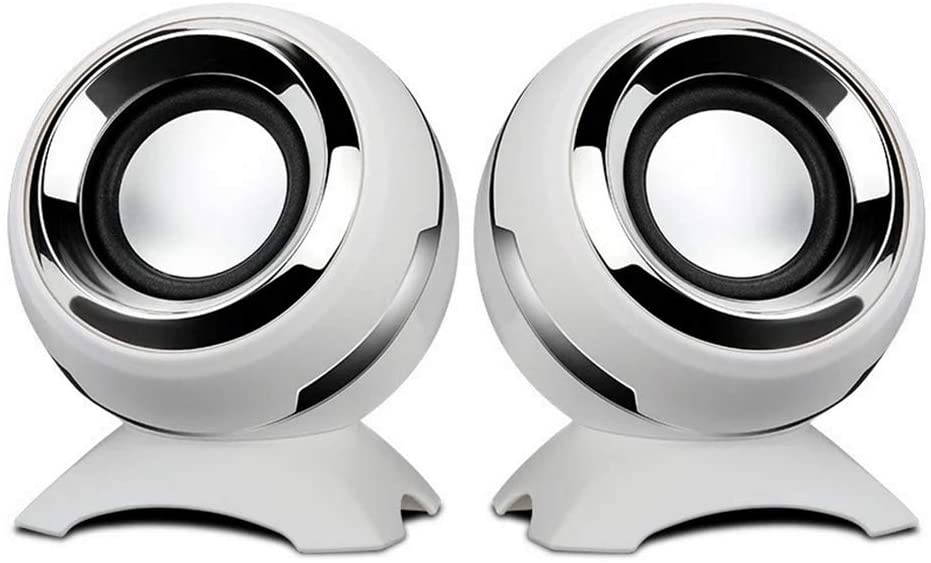 Attoe Computer USB-Power Speakers, Mini Desktop Speakers with HiFi Sound,Superior Stereo Sound,Double Horn, Perfect for Computer,Laptop