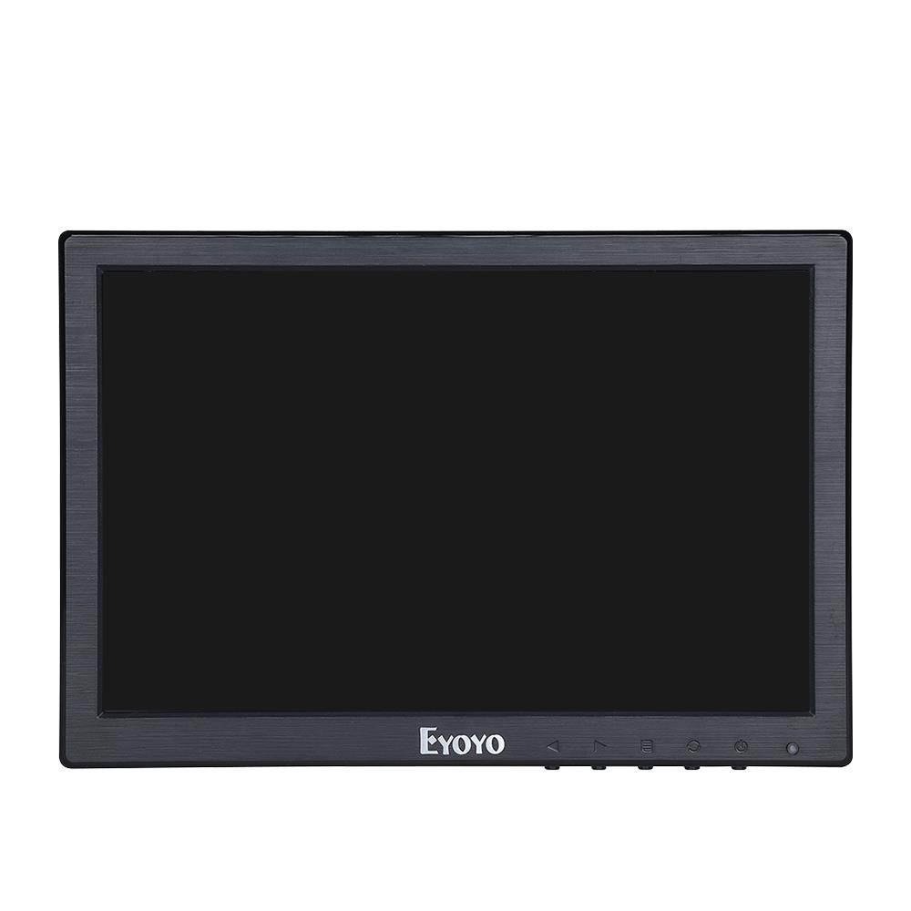 Eyoyo 10inch HDMI IPS Monitor 1920x1200 IPS-LCD Screen Display with BNC/VGA/AV Output,For CCTV DVD PC Laptop DVR CCD Camera,Built-in Loudspeakers