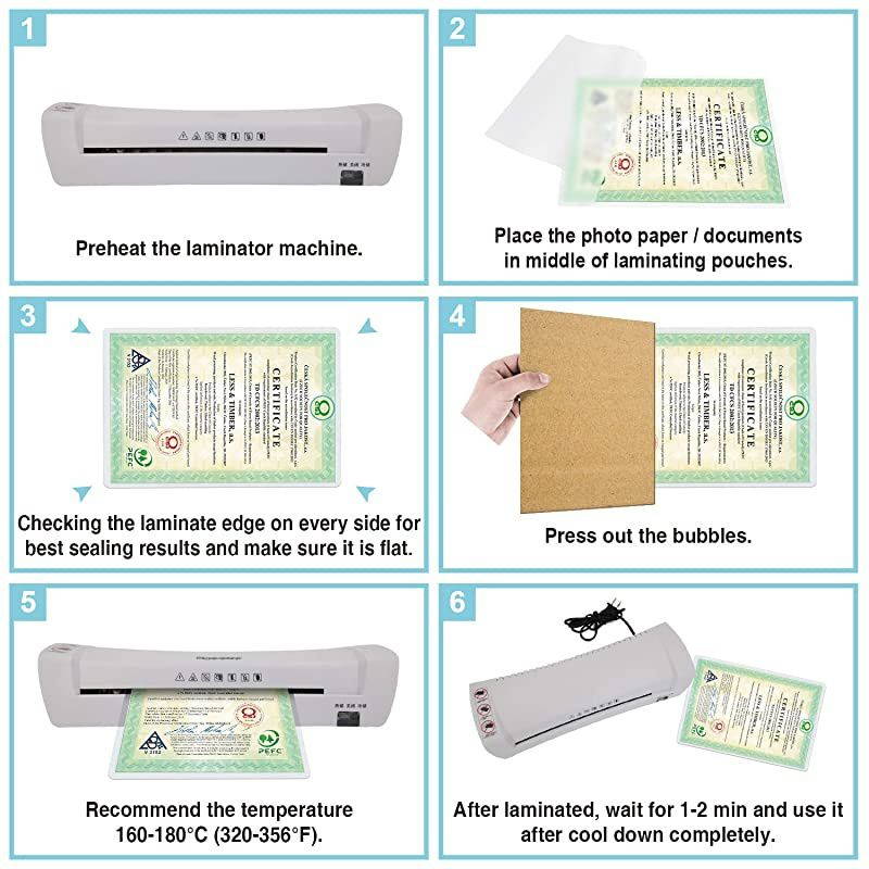 Hot Thermal Laminating Pouches 5 mil 11.5x17.5 Inches for Seal 11x17 Photos 50 Sheets
