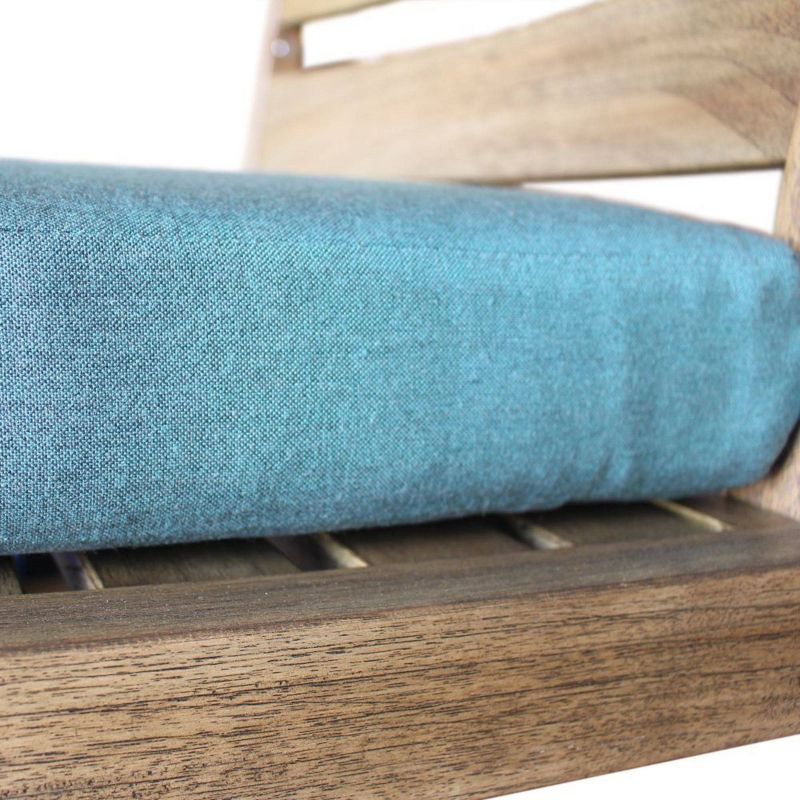 Avalon FSC Teak 7pc 84" Rectangular Dining Set - Heather Gray - Courtyard Casual