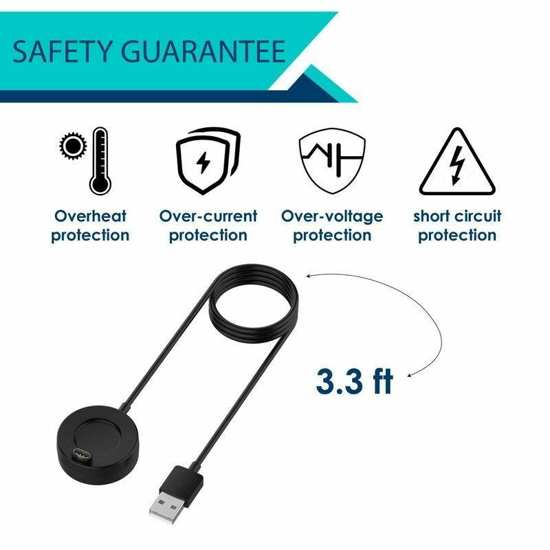 USB Charger Cable For Garmin Vivoactive 3 4 Instinct Forerunner Fenix 5 6 Watch