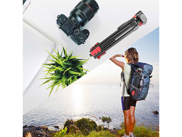 Portable Mobile Phone Tripod, 53-inch Tripod for iPhone, Mobile Phone Tripod with Mobile Phone Holder and Remote Shutter,Very Suitable for Selfie/Video Recording/Video/Live, Black, PH11