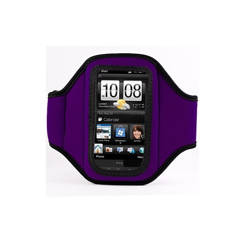 LG Optimus 2X and LG G2x Android Phone T Mobile Neoprene Exercise Armband Purple