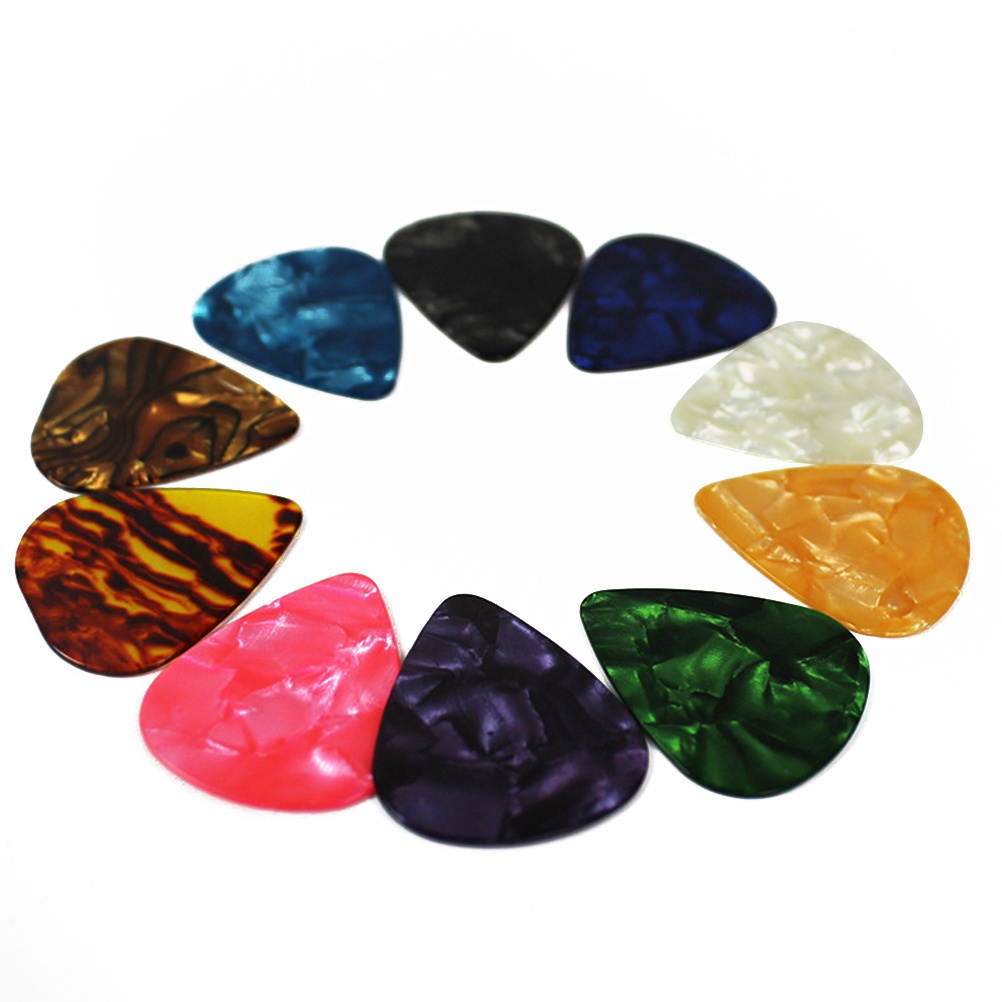 20PCS Thin Guitar Picks 0.46mm Celluloid Guitar Plectrum Sharpnel for Ukulele Guitar
