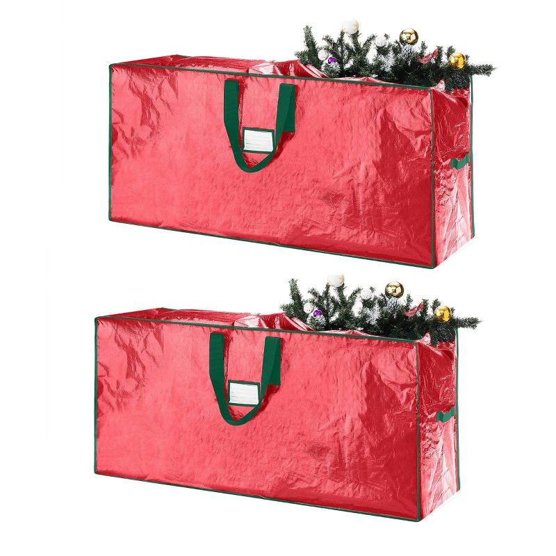 Elf Stor Set of 2 7.5' Christmas Tree Bags Large Red
