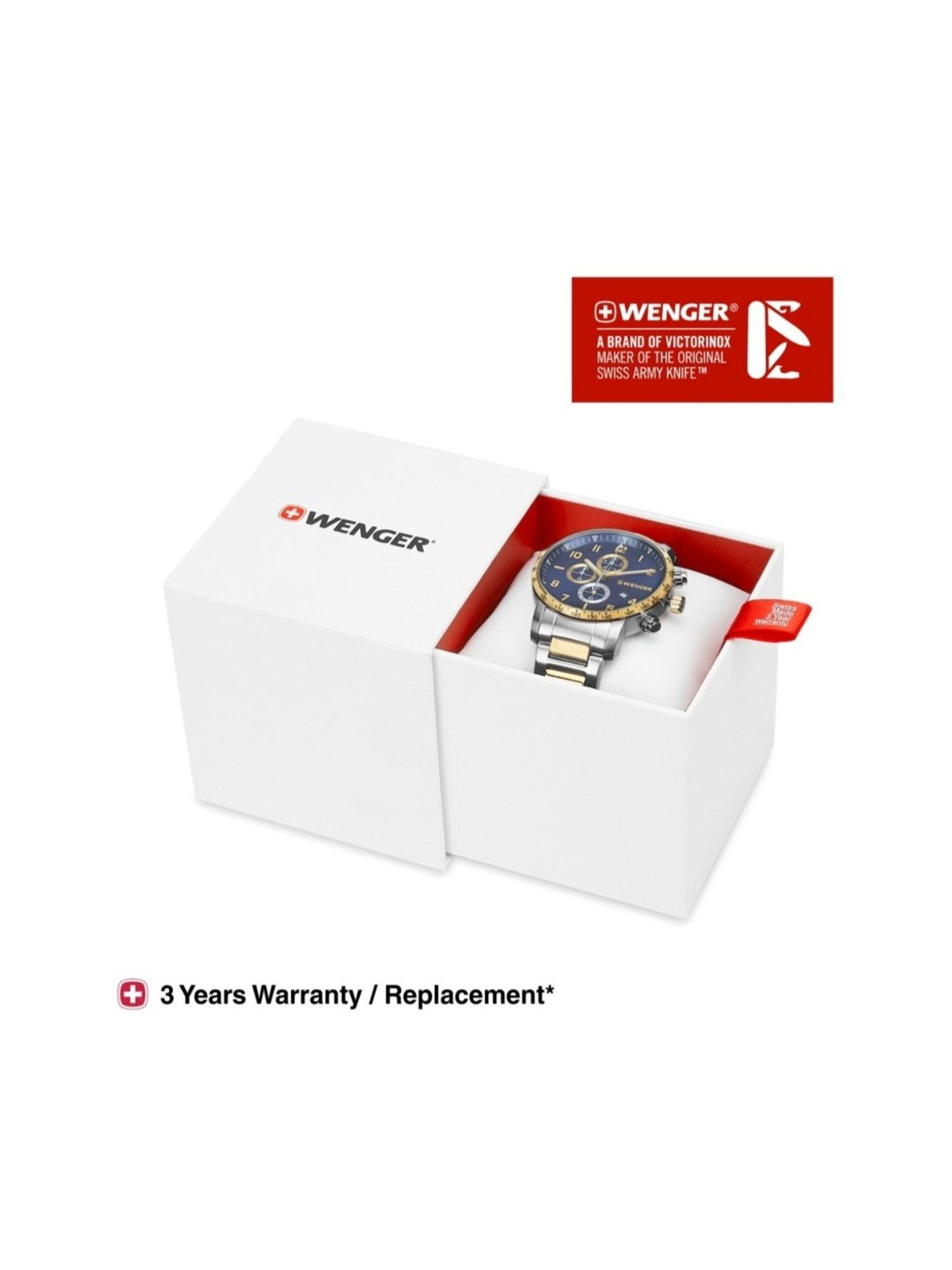 Wenger Swiss Made 01.1543.112 Attitude Chrono Analog Watch for Men