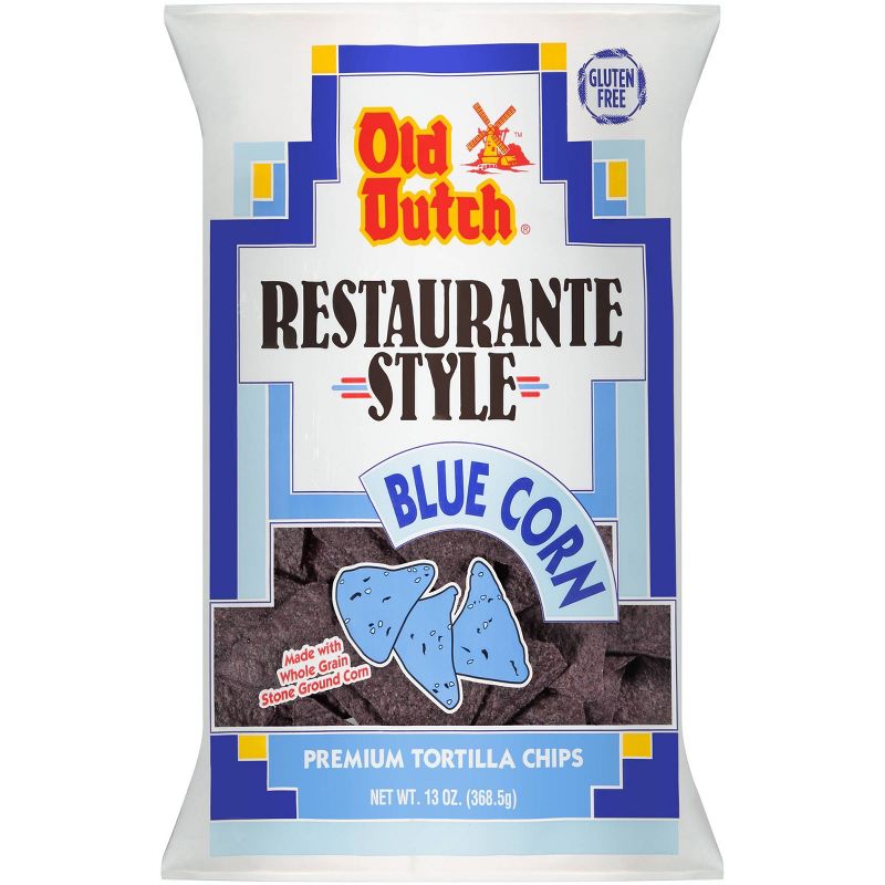 Old Dutch Restaurante Style Blue Corn Tortilla Chips - 13oz