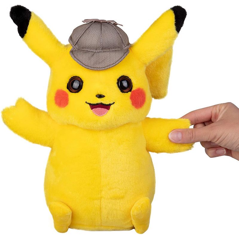 Jazwares Pokemon Detective Pikachu Movie Interactive Talking Plush Toy 12"