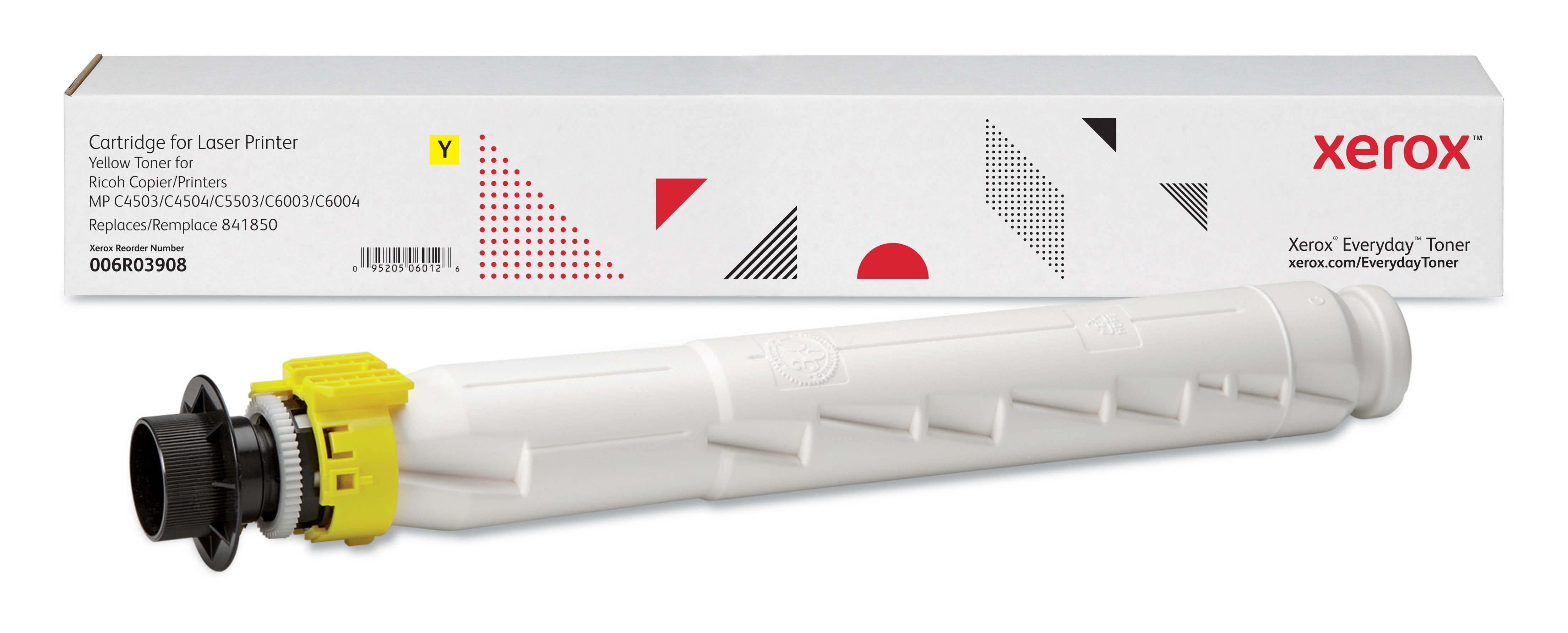 Xerox 006R03908 Compatible Toner Cartridge Replaces Ricoh 841850 Yellow