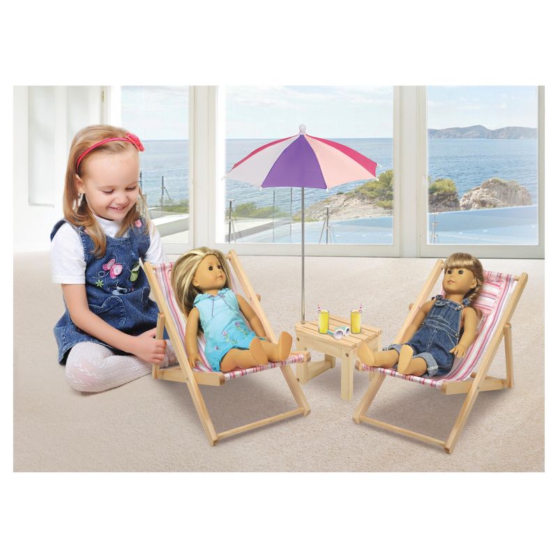 The Queen's Treasures Vintage Style Wooden Kitchen Sink for 18" Dolls