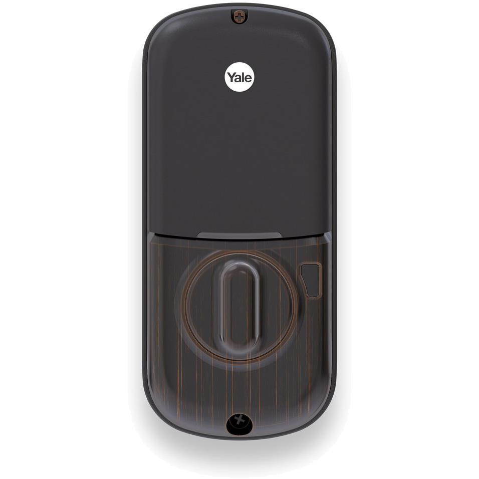 Yale Locks Assure Lock Push Button with Z-Wave in Oil Rubbed Bronze (YRD216)