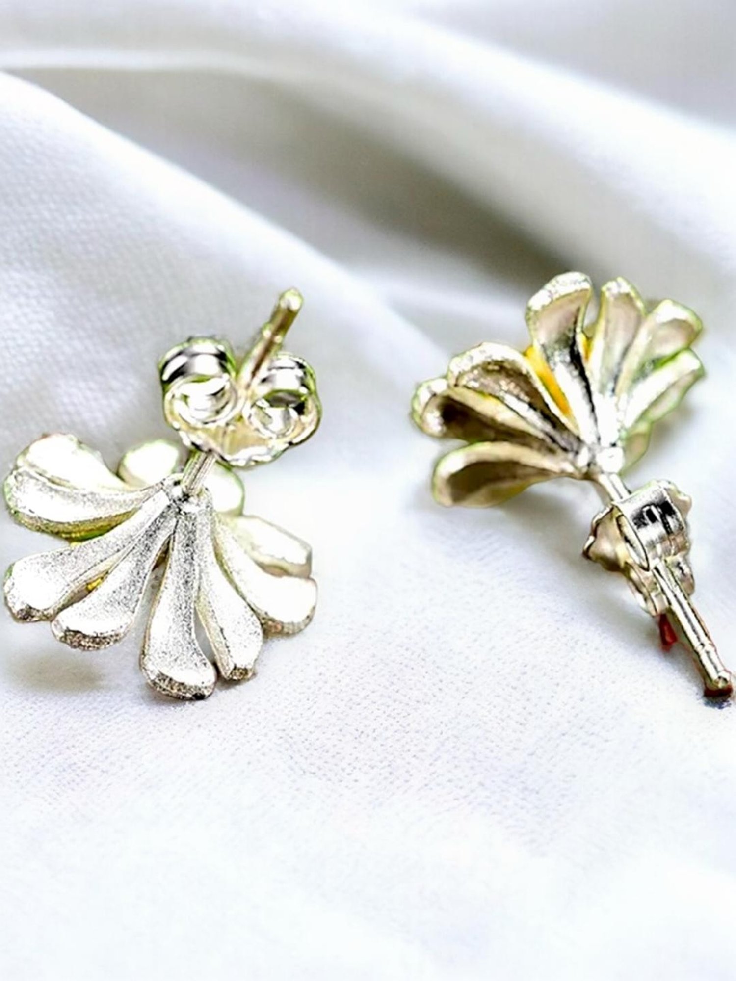 Rihi by P.C. Chandra Jewellers 92.5 Sterling Silver Jui Stud Earrings for Women & Girls