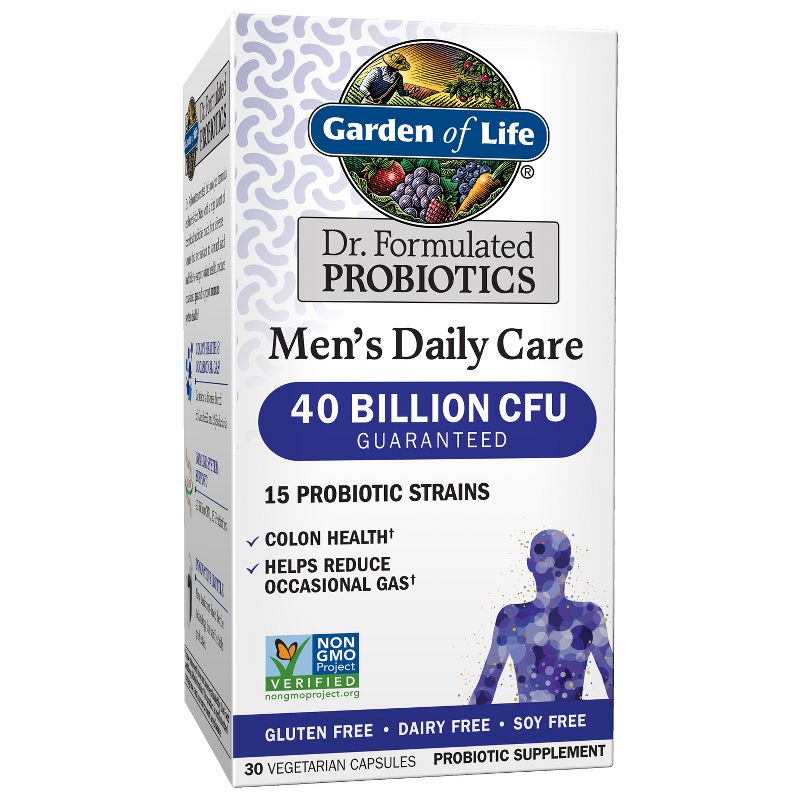 Garden of Life Men's Probiotic Daily Care Capsules - 30ct
