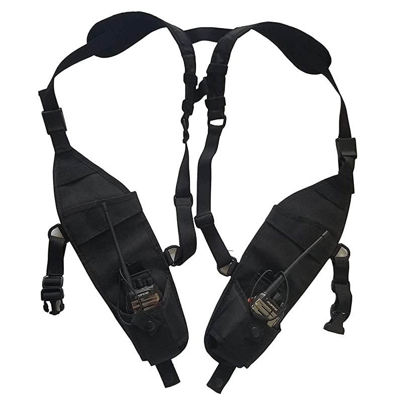 Universal Hands Free Chest Harness Bag Holster for Two Way Radio Rescue Essentials Vest Harness