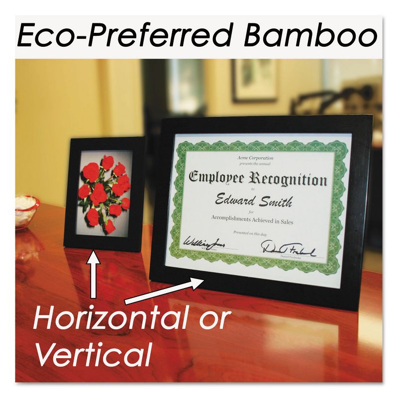 Nudell Bamboo Frame 5 x 7 Black 14157