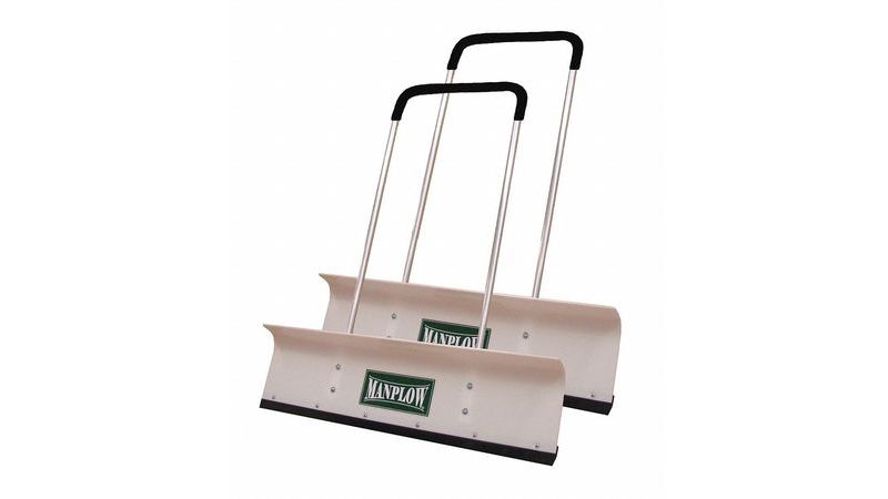 MANPLOW PRO42 2PK Snow Shovel, 48 in Aluminum U Handle Handle, HDPE Blade