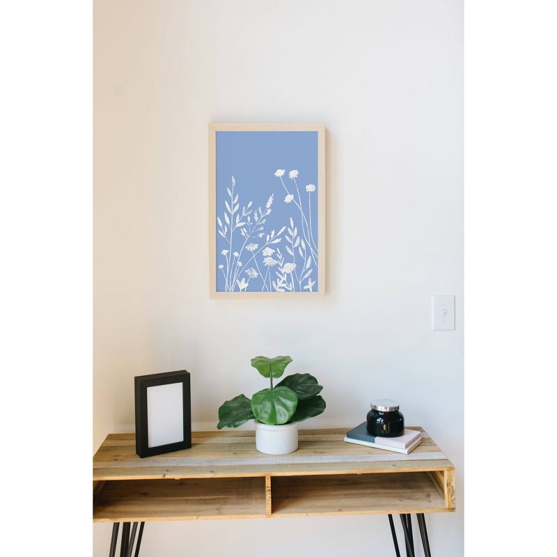 16" x 24" Wildflowers Kids' Magnet Board Wall Art Blue - Petal Lane